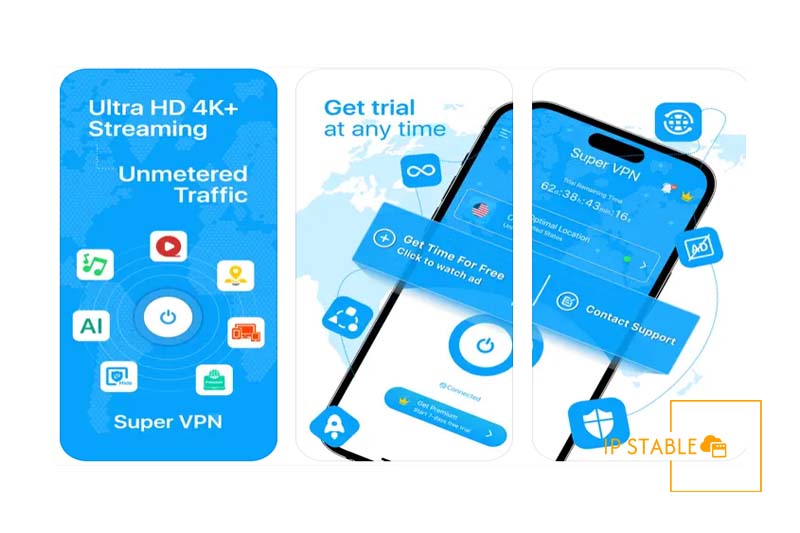 دانلود Super VPN فیلتر شکن IP ثابت برای آیفون iphone 13 pro