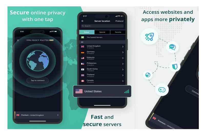 دانلود وی پی ان پروکسی مستر VPN Proxy Master فیلترشکن قوی آیفون 12